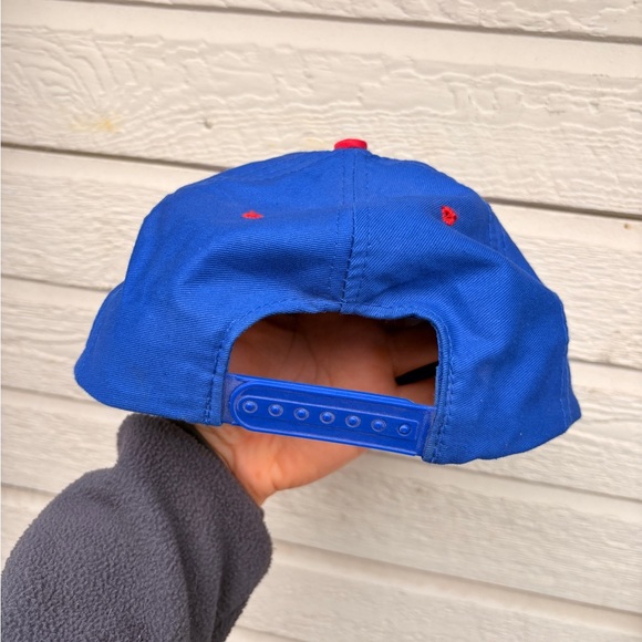 RARE vintage 1994 POPEYE cartoon snapback hat embroided blue red - Picture 4 of 7